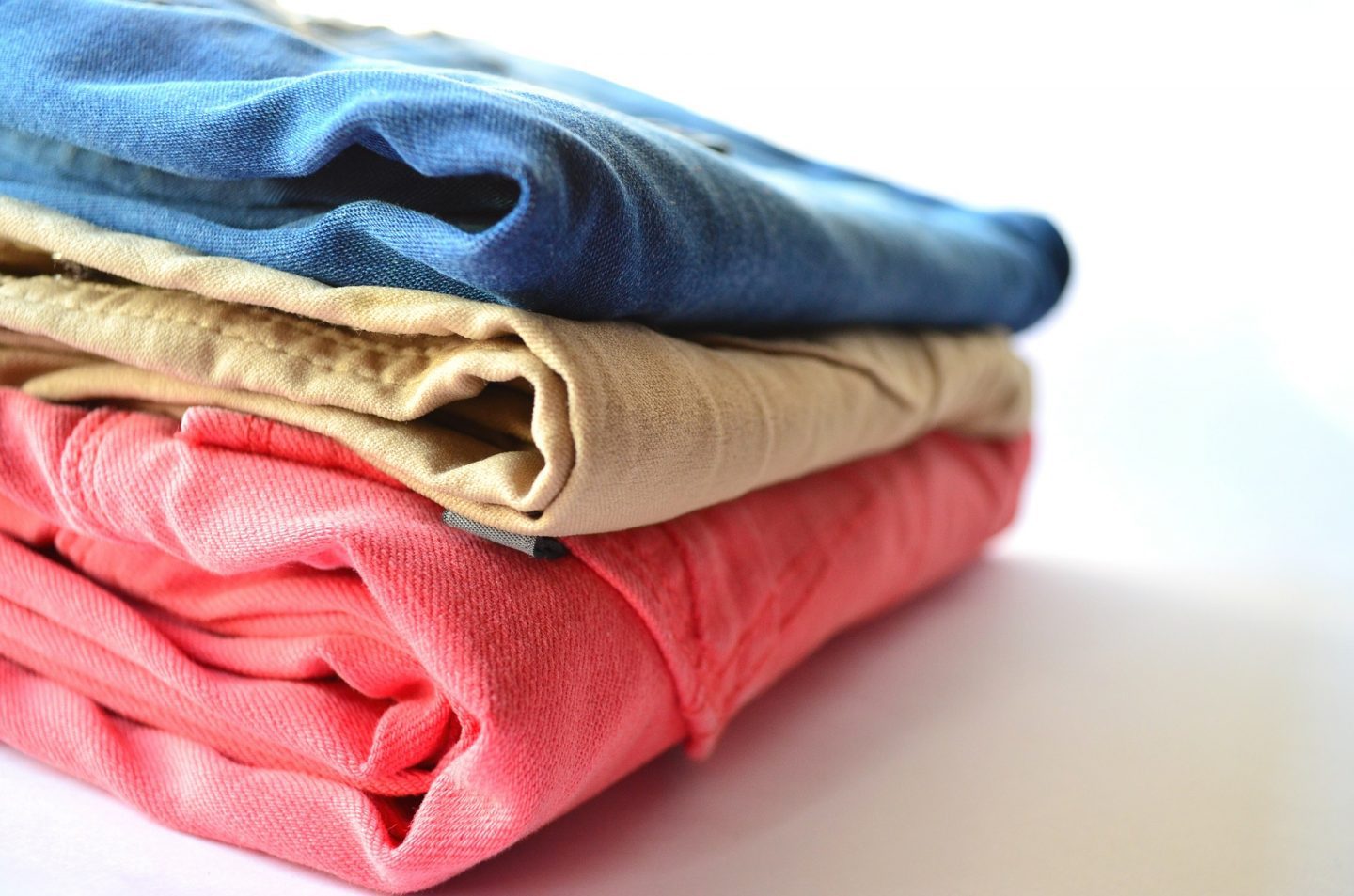 A pile of clothes folded