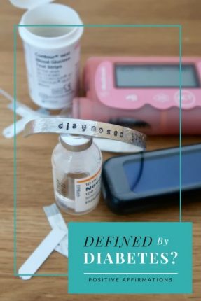 Defined By Diabetes? | If you are a person with type 1 diabetes it can be hard to make sure it doesn't rule your life. I use a positive affirmation bracelet as a daily reminder that I am more than just my diagnosis. I am not defined by a disease and it is not all of who I am www.oddhogg.com