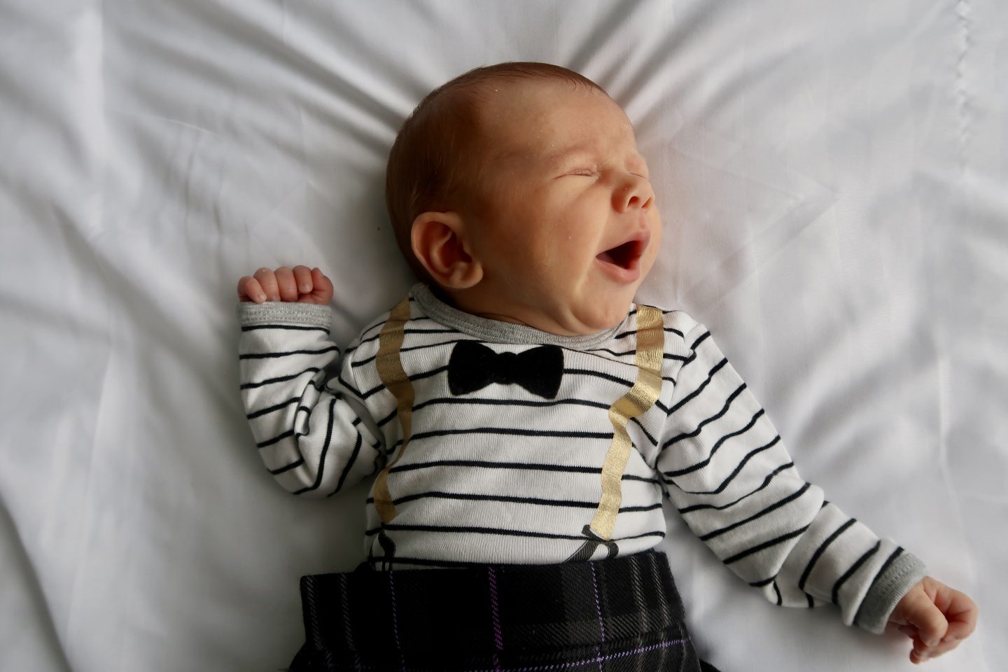 Baby JJ at 2 Months Old | JJ in kilt https://oddhogg.com