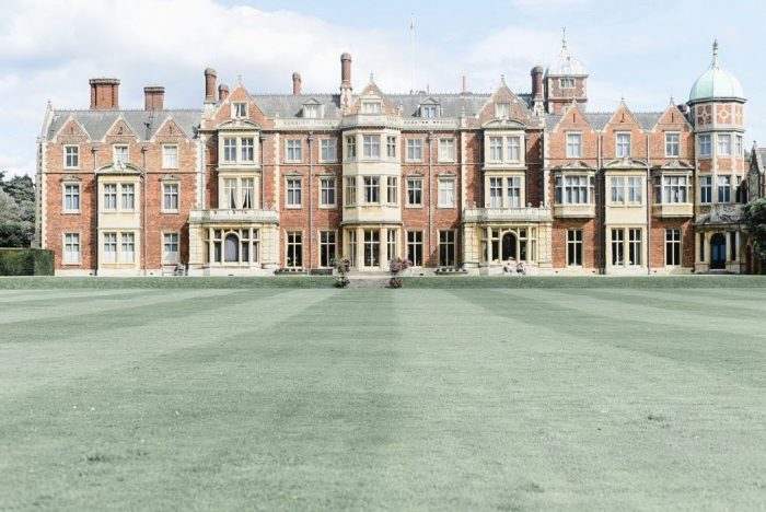 Sandringham Estate and the lawns in front of it