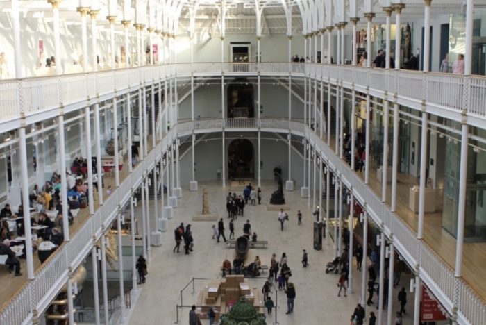 The main gallergy in the Nation Museum Of Scotland in Edinburgh
