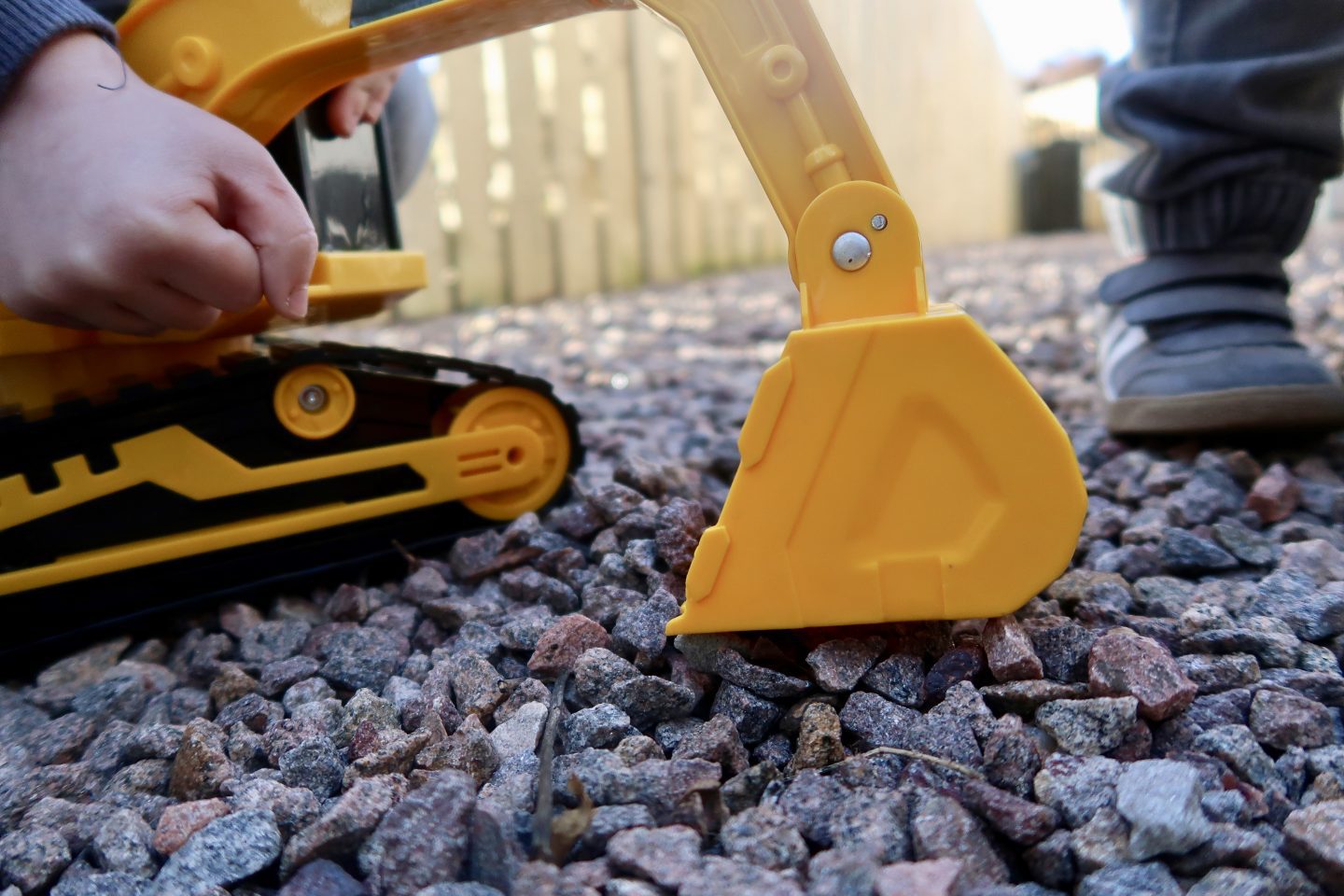 The scoop on a toy differ on some stones