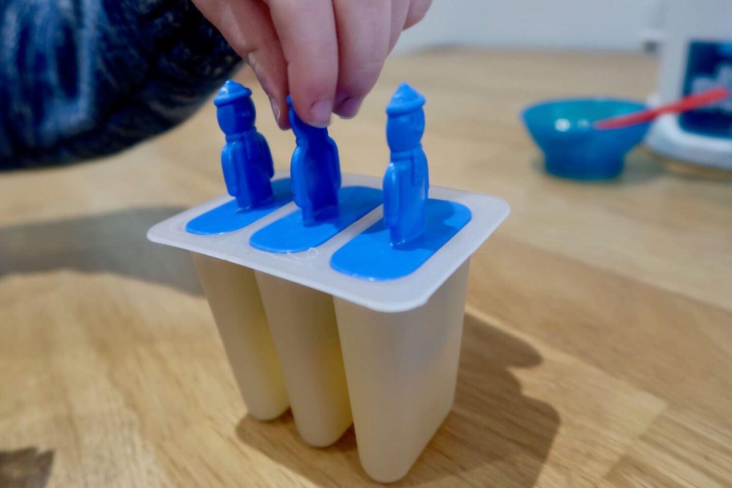 a homemade ice lolly mould