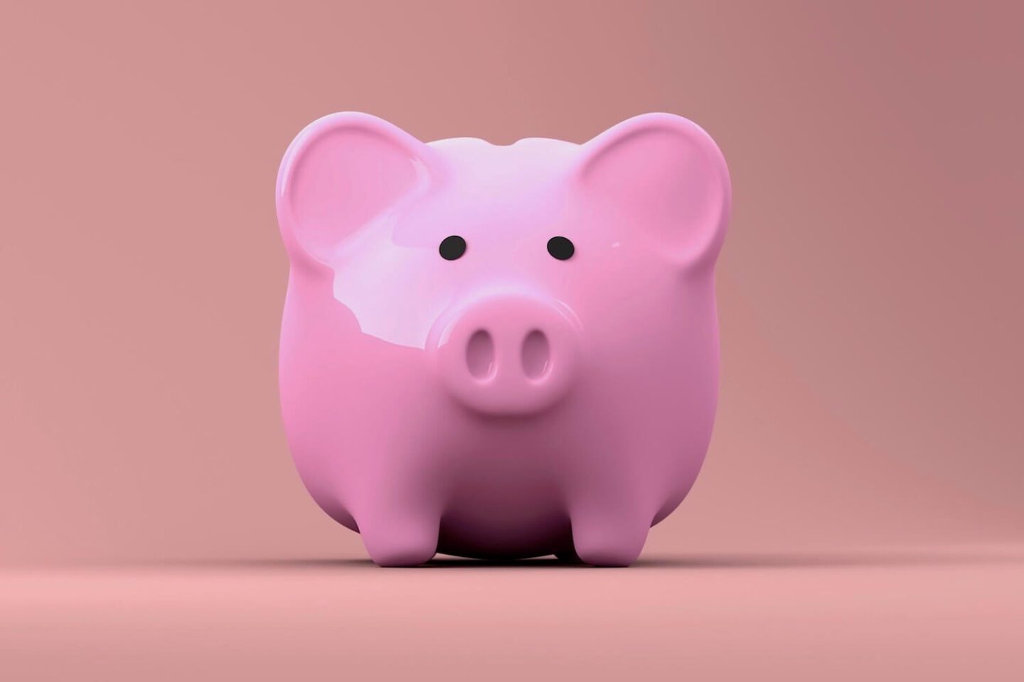 A pink pig piggy bank