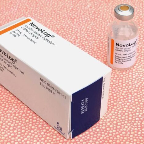 A vial of Novolog insulin