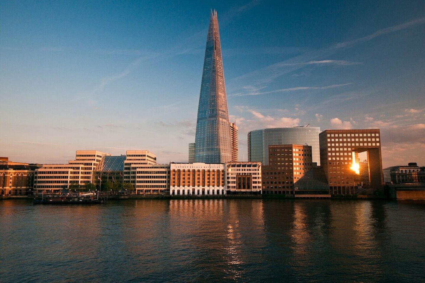 A view across the Thames to the Shard